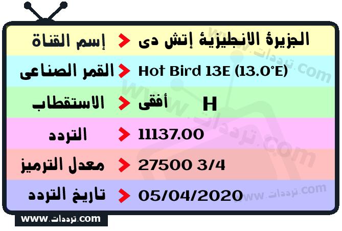 تردد قناة الجزيرة الانجليزية إتش دي على القمر Hot Bird 13E (13.0°E) 2024